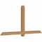 Ekena Millwork Eugene Smooth Timber Gable Bracket, Western Red Cedar, 72"W x 36"H x 3 1/2"D x 3 1/2"F, 12/12 Pitch GBW072X36X0404EUG00SWR - alternate 2